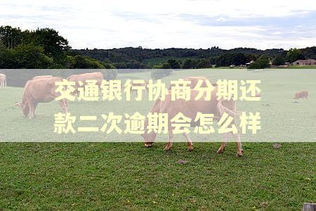 交通银行协商分期还款二次逾期会怎么样 交通银行协商分期还款二次逾期会怎么样