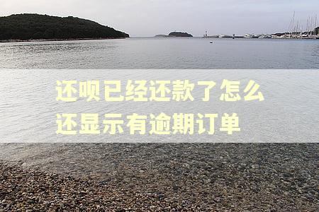 还呗已经还款了怎么还显示有逾期订单