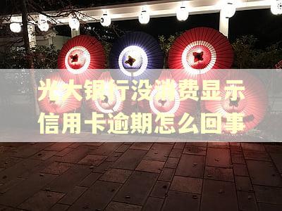 光大银行没消费显示信用卡逾期怎么回事