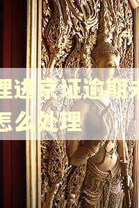 办理进京证逾期未审验怎么处理