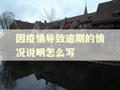 因疫情导致逾期的情况说明怎么写