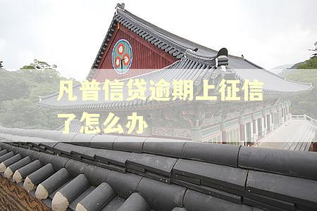 凡普信贷逾期上征信了怎么办