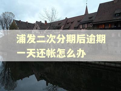 浦发二次分期后逾期一天还帐怎么办