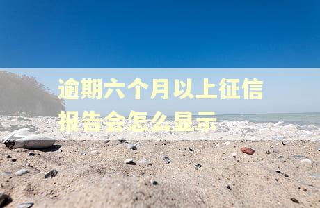逾期六个月以上征信报告会怎么显示