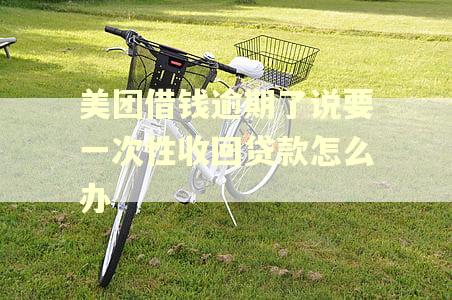 美团借钱逾期了说要一次性收回贷款怎么办