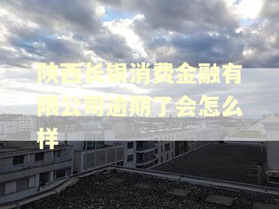 陕西长银消费金融有限公司逾期了会怎么样