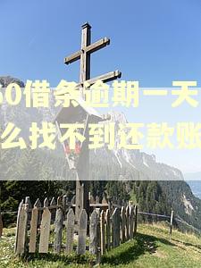 360借条逾期一天怎么找不到还款账单了