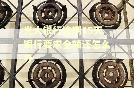 光大银行逾期15天银行要求全额还怎么办