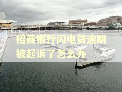 招商银行闪电贷逾期被起诉了怎么办