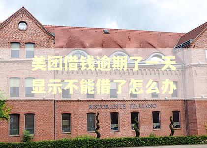 美团借钱逾期了一天显示不能借了怎么办 美团借钱逾期了一天显示不能借了怎么办