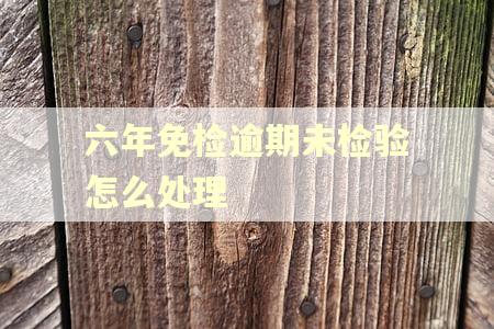六年免检逾期未检验怎么处理