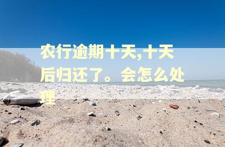 农行逾期十天,十天后归还了。会怎么处理