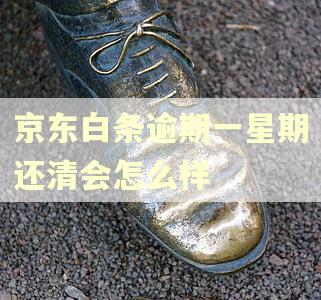 京东白条逾期一星期还清会怎么样