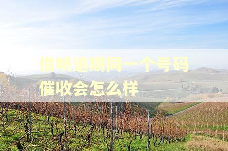 借呗逾期同一个号码催收会怎么样