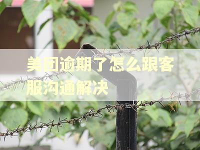 美团逾期了怎么跟客服沟通解决 美团逾期了怎么跟客服沟通解决