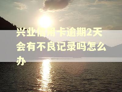 兴业信用卡逾期2天会有不良记录吗怎么办