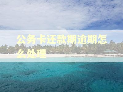 公务卡还款期逾期怎么处理 公务卡还款期逾期怎么处理