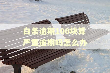 白条逾期100块算严重逾期吗怎么办