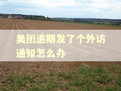 美团逾期发了个外访通知怎么办