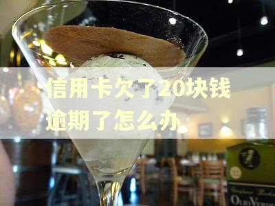 信用卡欠了20块钱逾期了怎么办