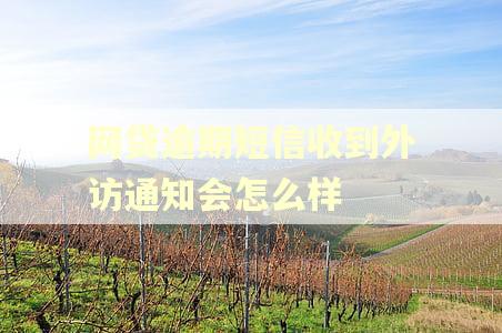 网贷逾期短信收到外访通知会怎么样 网贷逾期短信收到外访通知会怎么样