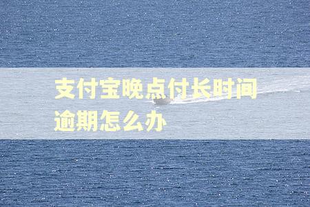 支付宝晚点付长时间逾期怎么办