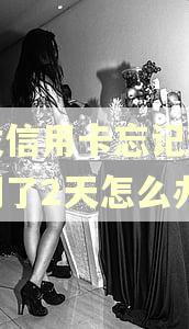 浦发信用卡忘记还款逾期了2天怎么办啊