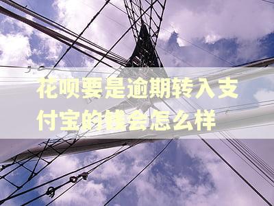 花呗要是逾期转入支付宝的钱会怎么样