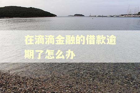 在滴滴金融的借款逾期了怎么办