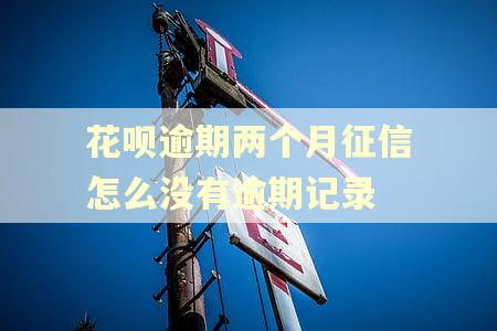花呗逾期两个月征信怎么没有逾期记录 花呗逾期两个月征信怎么没有逾期记录