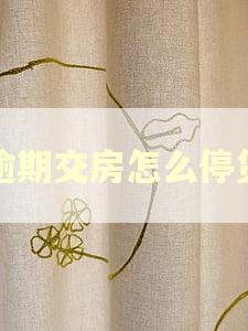 逾期交房怎么停贷
