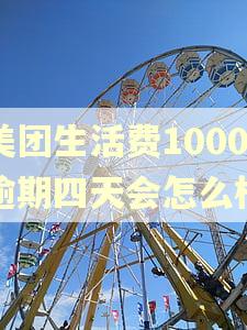 美团生活费1000逾期四天会怎么样