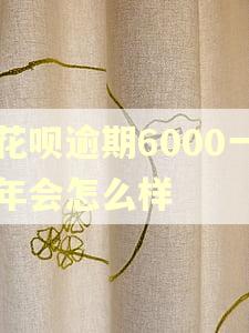 花呗逾期6000一年会怎么样