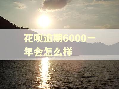 花呗逾期6000一年会怎么样