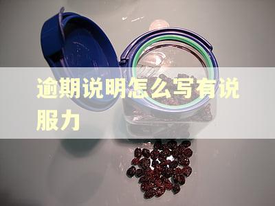 逾期说明怎么写有说服力