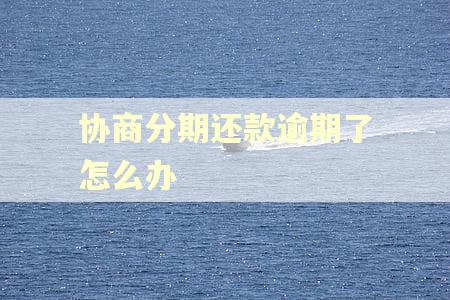 协商分期还款逾期了怎么办
