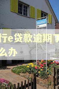 中行e贷款逾期了会怎么办