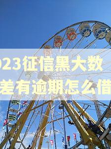 2023征信黑大数据差有逾期怎么借钱