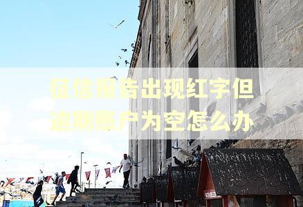 征信报告出现红字但逾期账户为空怎么办 征信报告出现红字但逾期账户为空怎么办