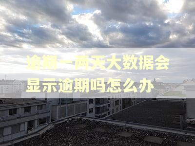逾期一两天大数据会显示逾期吗怎么办