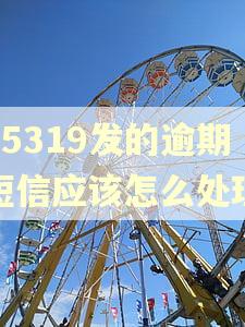 95319发的逾期短信应该怎么处理 95319发的逾期短信应该怎么处理