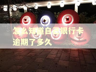 怎么知道自己银行卡逾期了多久