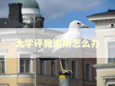 大学评教逾期怎么办 大学评教逾期怎么办