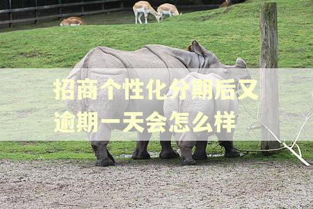 招商个性化分期后又逾期一天会怎么样