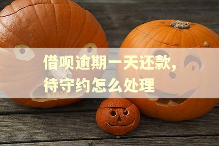 借呗逾期一天还款,待守约怎么处理