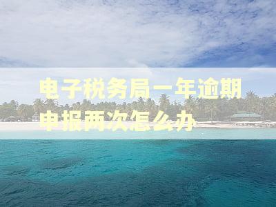 电子税务局一年逾期申报两次怎么办