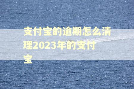 支付宝的逾期怎么清理2023年的支付宝 支付宝的逾期怎么清理2023年的支付宝