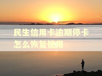 民生信用卡逾期停卡怎么恢复使用