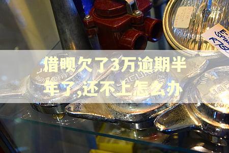 借呗欠了3万逾期半年了,还不上怎么办