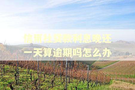 信用社贷款利息晚还一天算逾期吗怎么办 信用社贷款利息晚还一天算逾期吗怎么办